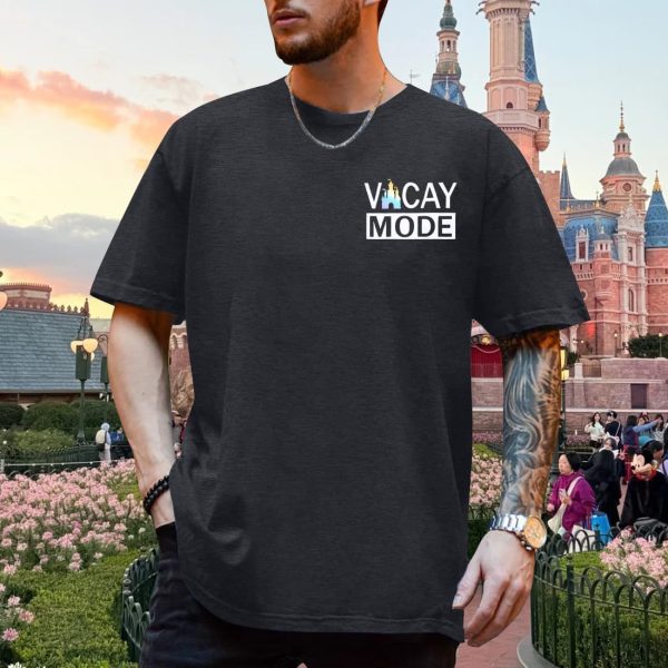 ⁦Magic Shirts for Family: Magical Castle Vacay Mode Couple Matching Tee Family Vacation Cruise Trip Short Sleeve Tops⁩ - الصورة ⁦2⁩