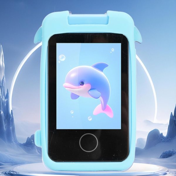 ⁦Kids Smart Phone, Dolphin Cartoon Emulated Touchscreen Smartphone with 1080P Camera, Music Player for 3 4 5 6 7 8 Year Old Girls Boys, Toddler Toy Learning Phone⁩ - الصورة ⁦3⁩