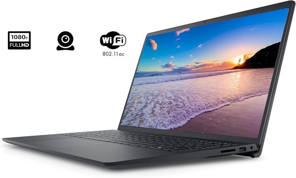 ⁦لابتوب ديل انسبيرون 3511 15 جديد بشاشة لمس FHD‏ 15.6 انش، انتل كور i5-1035G1‏، RAM‏ 16GB‏، ذاكرة مستديمة SSD‏ M.11‏ PCle‏ 1TB‏، قارئ بطاقة SD‏، كاميرا ويب، HDMI‏، واي فاي، ويندوز 11 هوم، اسود⁩ - الصورة ⁦2⁩