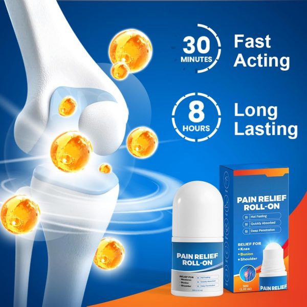 ⁦Joint Pain Relief Roll-On Cream - 30g Joint Care Roller for Shoulder, Neck, Lower Back, and Ankle Discomfort Relief, Soothing Massage Care Roll-On, Fast-Acting Relief, External Cream Moisturizing⁩ - الصورة ⁦6⁩