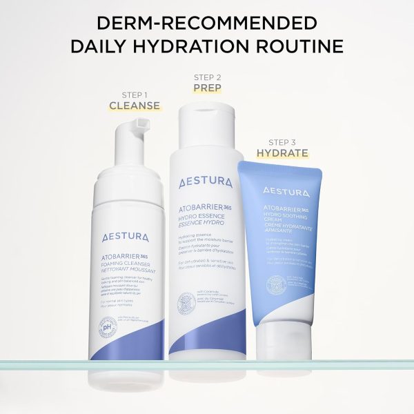 ⁦AESTURA ATOBARRIER365 Ceramide Hydro Soothing Cream | Lightweight Gel Moisturizer for Instant Cooling, Calming for Sensitive Skin, Quick Hydration, Non-comedogenic, 2.02 fl.oz.⁩ - الصورة ⁦7⁩