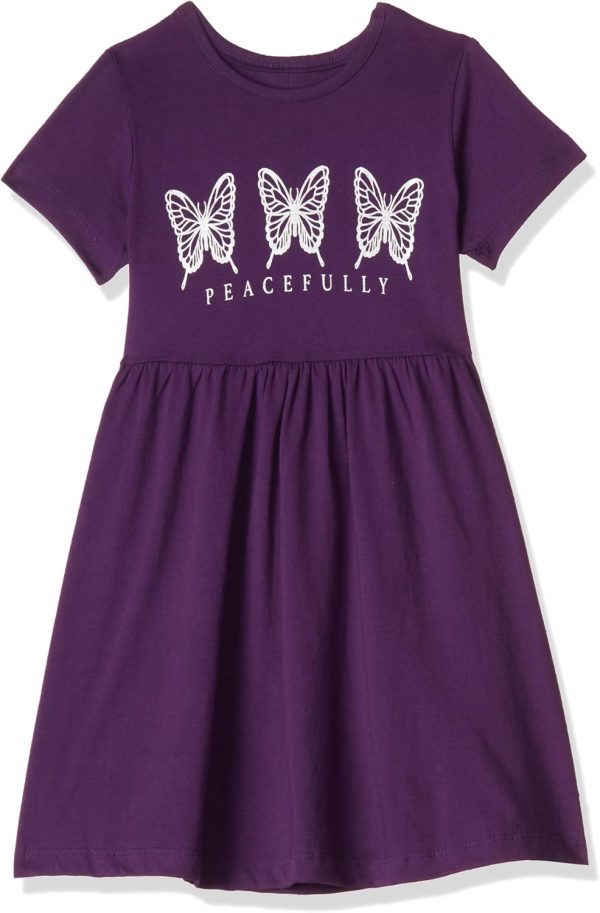 ⁦T2F girls Girls Casual dress-DRZ3P04 Casual Dress (pack of 3)⁩ - الصورة ⁦3⁩