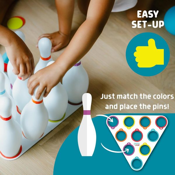 ⁦Chuckle & Roar 10 Pin Bowling Set⁩ - الصورة ⁦4⁩