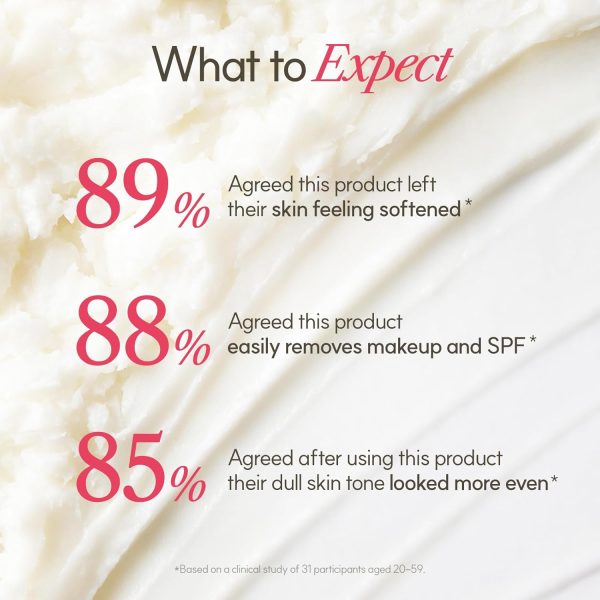 ⁦The Face Shop Rice Water Bright Cleansing Balm, Removes Makeup & SPF, 4-in-1 Makeup Remover, for All Skin Types, Korean Rice Extract, Lavender Oil, 100ml / 3.3 fl. oz.⁩ - الصورة ⁦6⁩