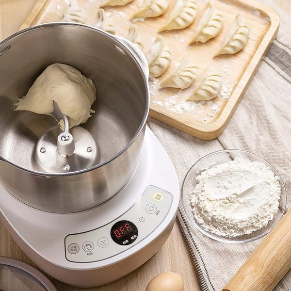 ⁦NAKEAH Dough Mixer, 7L Flour Mixing Kneading Dough Wake-up, 250W Machine Multi-functional Automatic Household Dough Mixer, Baking Dough Mixer, Stainless Steel, Dishwasher Safe⁩ - الصورة ⁦2⁩