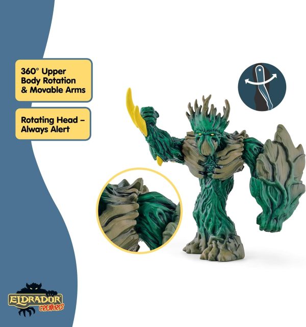 ⁦Schleich Eldrador Creatures, Mythical Creatures Toys for Kids, Jungle Emperor Action Figure with Movable Arms, Ages 7+⁩ - الصورة ⁦5⁩