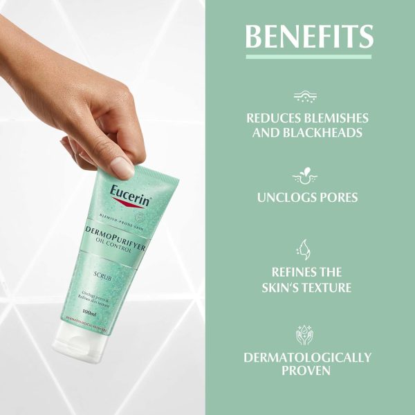 ⁦Eucerin Dermo Purifying Scrub, 100 ml⁩ - الصورة ⁦2⁩