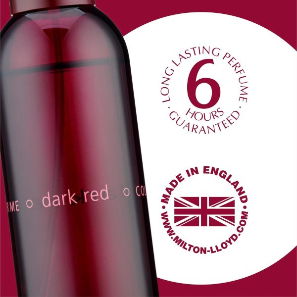 ⁦Milton-Lloyd Luxury Fragrance - Dark Red Eau de Parfum, Long Lasting Perfume and Aftershave for Men and Women, 100ml⁩ - الصورة ⁦6⁩