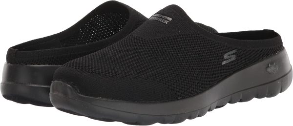 ⁦Skechers Performance Womens Go Walk Joy Quiet Sunset Mule Black/Black, 40 EU⁩ - الصورة ⁦7⁩