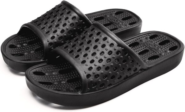 ⁦Xomiboe Shower Shoes Quick Drying Non-Slip Comfortable Men Women House Slippers⁩ - الصورة ⁦2⁩