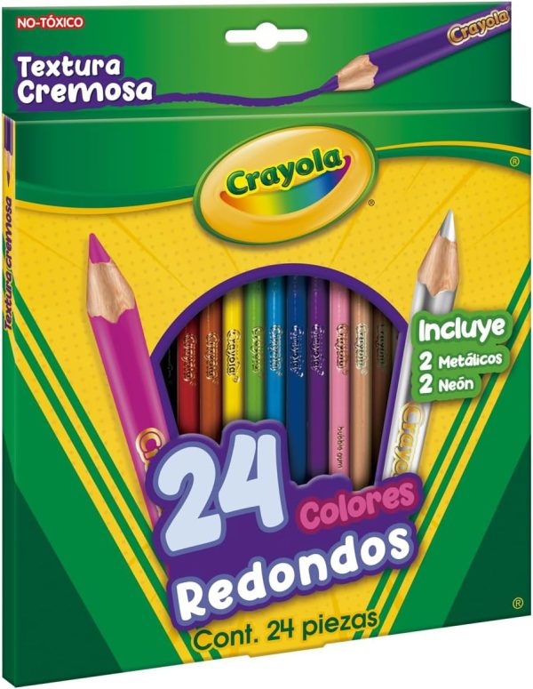 ⁦Crayola Colored Pencils,Multi-Colour, Long, Cy68-4024⁩ - الصورة ⁦2⁩