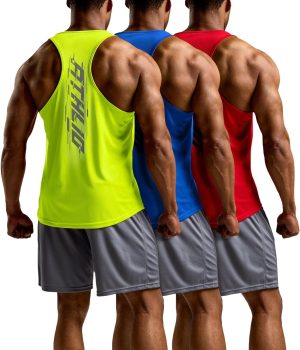 ATHLIO mens Ctn04 T-shirts Sleeveless (pack of 3)