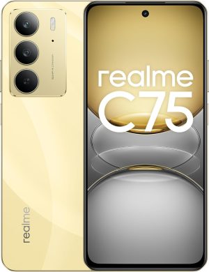 Realme C75 Dual-SIM 128GB ROM + 8GB RAM (GSM Only | No CDMA) Factory Unlocked 4G/LTE Smartphone (Gold) - International Version