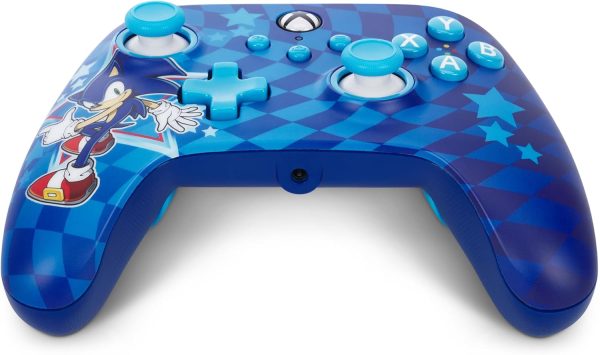 ⁦PowerA Advantage Wired Controller for Xbox Series X|S - Sonic Style, Sonic Xbox Controller with Detachable 10ft USB-C Cable, Mappable Buttons, Trigger Locks and Rumble Motors, Officially Licensed for⁩ - الصورة ⁦7⁩