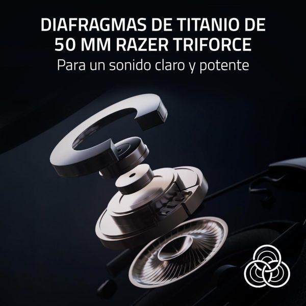 ⁦Razer BlackShark V2 Pro Wireless Xbox Gaming Headphones: 50mm Drives - Broadband Microphone - Comfortable Noise Isolation Headphones - for Xbox, PS5, Console, PC, Mac - Bluetooth, USB-C - 70 Hour⁩ - الصورة ⁦4⁩