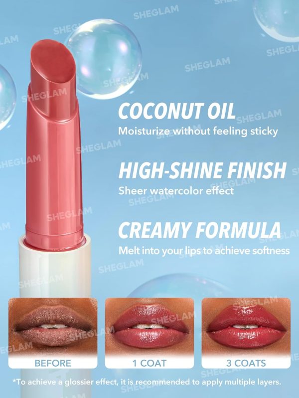 ⁦SHEGLAM Pouty Lip Balm - Perfect Shine Hot Stuff'⁩ - الصورة ⁦5⁩