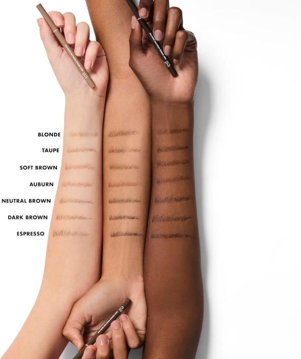 ⁦e.l.f. Holy Strokes Micro-Fine Brow Pen, for a Natural Look, Long-Lasting Eyebrow Pencil, Waterproof & Smudge-Proof, Vegan & Cruelty-Free, Espresso⁩ - الصورة ⁦6⁩