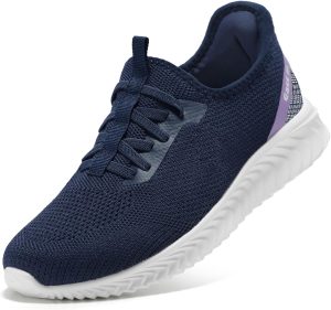 STQ Slip ins Womens Trainers Hands Free Orthopedic Shoes for Women Comfortable Slip on Shoes
