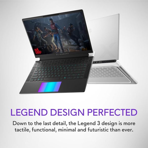 ⁦Alienware X16 R2 Gaming Laptop - 16-inch QHD+ 240Hz 3ms Display, Intel Core Ultra 9-185H, 32GB LPDDR5X RAM, 1TB SSD, NVIDIA GeForce RTX 4080 12GB GDDR6, Windows 11 Home, Onsite Service - Lunar Silver⁩ - الصورة ⁦10⁩