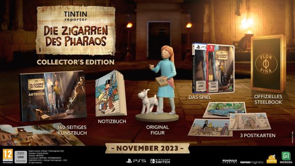 ⁦Tintin Reporter Les Cigares du pharaon dition Collector⁩ - الصورة ⁦2⁩