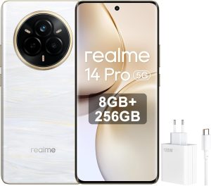 حراج السعودية ديلز: تسوق أونلاين | الإلكترونيات، الأزياء، الجوالات، البقالة Haraj Deals 14 Realme 14 Pro+ Dual-SIM 256GB ROM + 8GB RAM (GSM Only | No CDMA) Factory Unlocked 5G Smartphone (Pearl White) - International Version