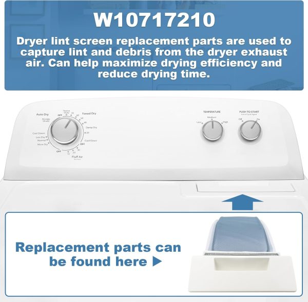 ⁦showingo New Dryer Lint Screen for Whirlpool Maytag 8558459,8557882,8558463, 8559787⁩ - الصورة ⁦5⁩