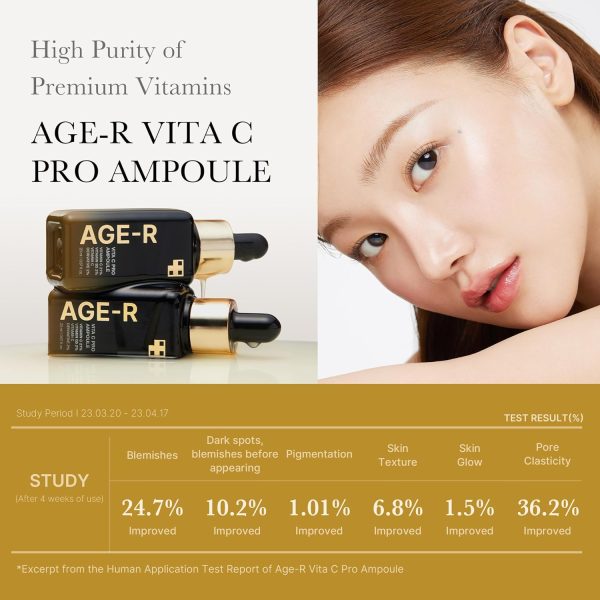 ⁦Medicube Age-R Vita C Pro Ampoule -Vitamin C Serum for Pigmentation, Uneven Skin Tone, and Hydration - Boost Absorption and Radiance by up to 780% with Age-R Booster Pro⁩ - الصورة ⁦3⁩