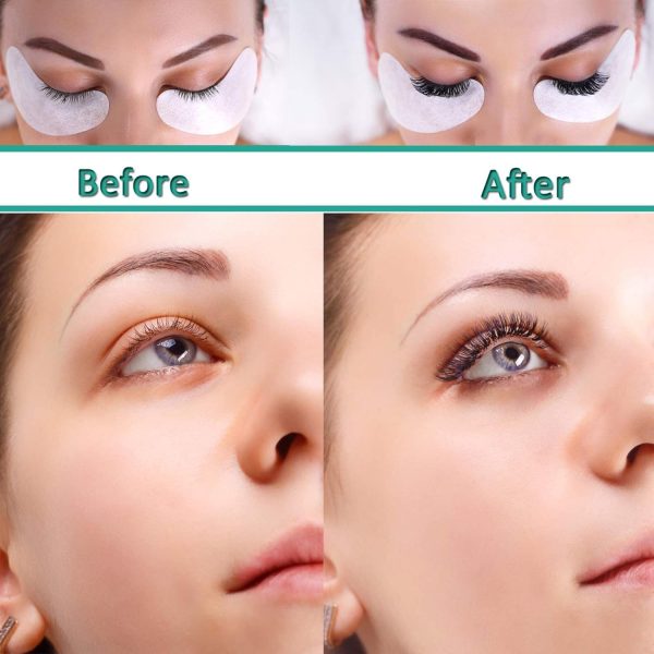 ⁦KASTWAVE Under Eye Pads, 50 Pair Eyelash Extension Lint Free Gel Patches for Beauty Salon False Eyelash Extensions Grafting (Purple)⁩ - الصورة ⁦4⁩