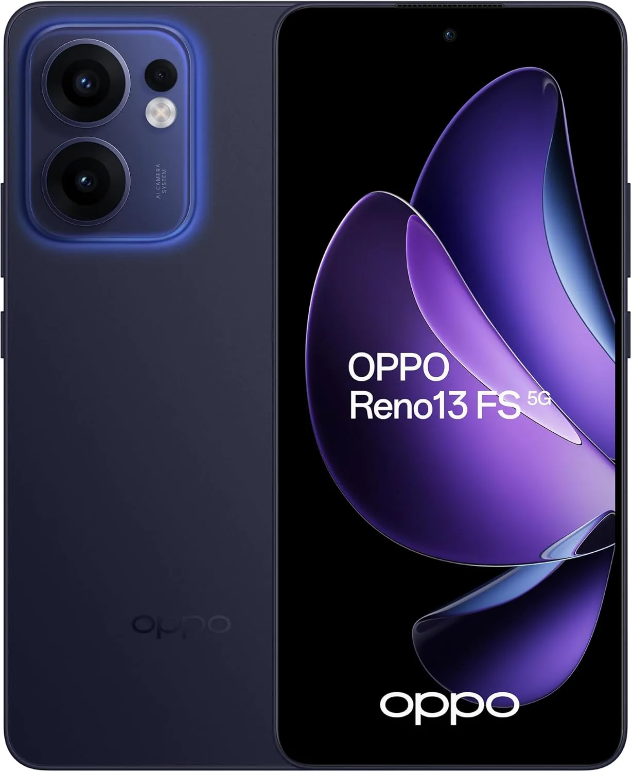 Oppo Reno13 FS DUAL-SIM 512GB ROM + 12GB RAM (GSM Only|No CDMA) Factory Unlocked 5G Smartphone (Luminous Blue) - International Version