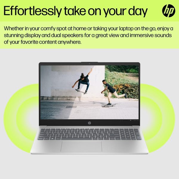 ⁦HP 15 Laptop, 15.6" FHD Touchscreen Display, 13th Gen 10-Cores i7-1355U (Up to 5.0GHz), 32GB RAM, 2TB PCIe 4.0, WiFi 6, Webcam, Keypad, USB-C, BT, HDMI, Long Battery Life, PDG HDMI Cable, Win 11 Pro⁩ - الصورة ⁦5⁩