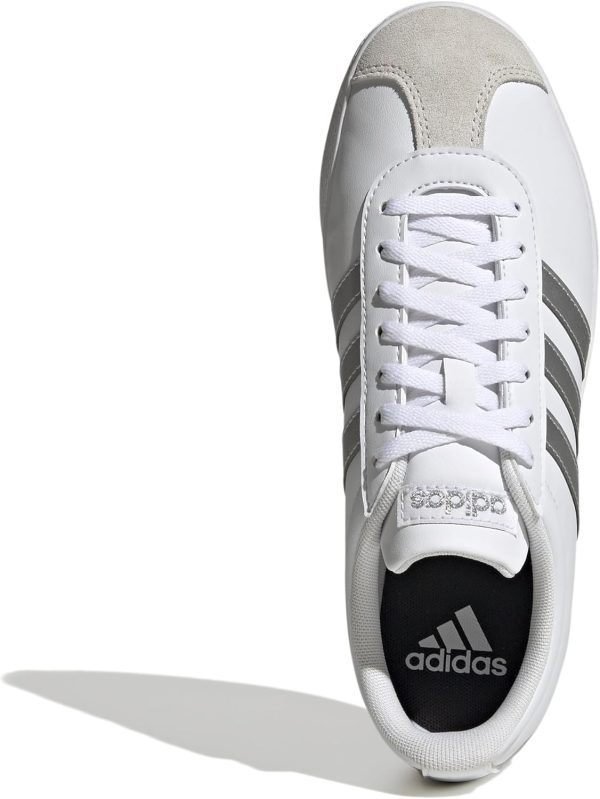 ⁦adidas VL COURT BASE FTWWHT/SILVMT/GREONE SKATEBOARDING SHOES - LOW (NON FOOTBALL) for WOMEN size⁩ - الصورة ⁦7⁩