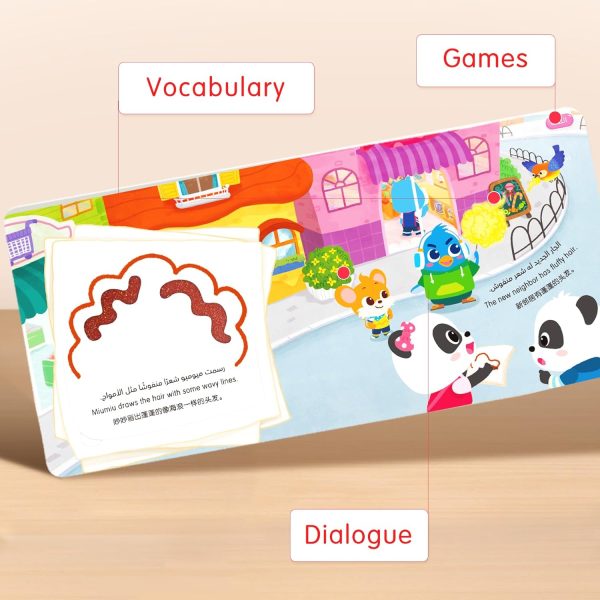 ⁦BabyBus Creative Flip Board Book for Toddlers, to Learn Dots, Lines and Shapes, Interactive Learning Book Gift for Boys and Girls Aged 0-3⁩ - الصورة ⁦3⁩