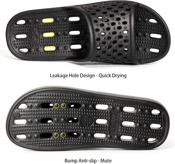 ⁦Xomiboe Shower Shoes Quick Drying Non-Slip Comfortable Men Women House Slippers⁩ - الصورة ⁦4⁩