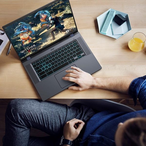 ⁦acer Chromebook Plus 516 GE Cloud Gaming Laptop, 16" QHD 120Hz, Intel 10-Core 5 120U(>i7-1355U), NVIDIA GeForce Now, Google AI, RGB Backlit, W/2TB Cloud Storage & 128PSD, Chrome OS(8GB|256GB SSD)⁩ - الصورة ⁦8⁩