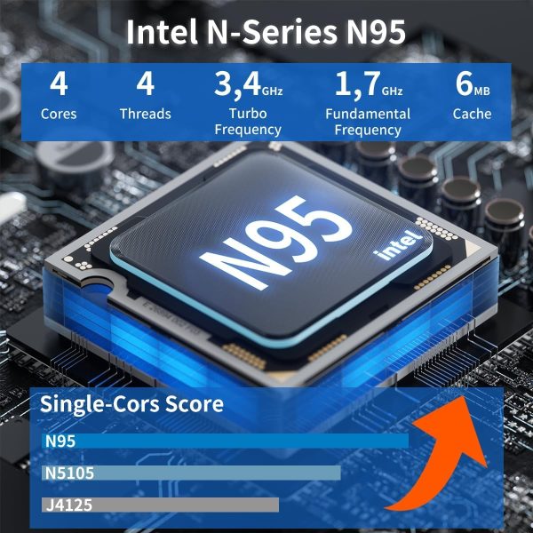 ⁦NEOBIHIER Gaming Laptop 15.6" FHD, Intel N95, 512GB SSD, 16GB DDR4 RAM, 6000mAh Battery,Backlit Keyboard, Fingerprint Unlock, Windows 11 Laptop Computer for Work & Entertainment⁩ - الصورة ⁦2⁩
