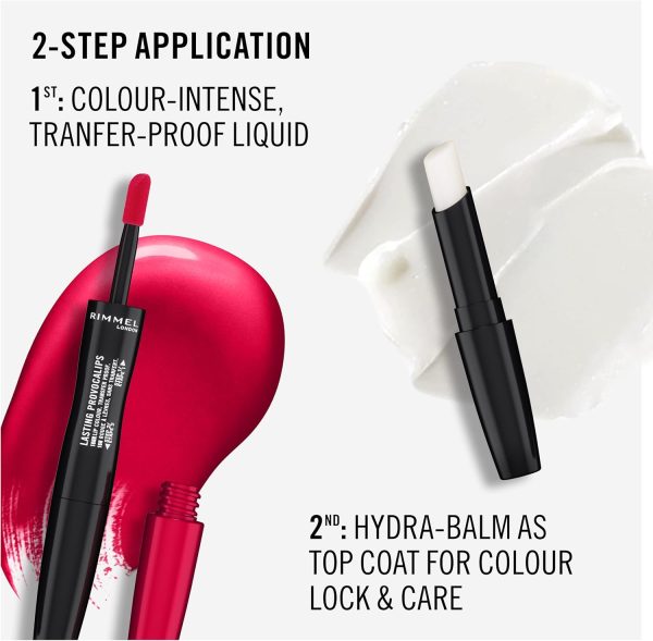 ⁦Rimmel London Lasting Provocalips - 440 - Maroon Swoon Liquid Lipstick, 2.2ml + 1.7g⁩ - الصورة ⁦5⁩
