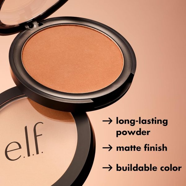 ⁦e.l.f. Primer-infused Bronzer (Long-Wear/Matte/Bold/Lightweight/Blends Easily/Contours Cheeks/All-Day Wear), Forever Sunkissed, 1 count⁩ - الصورة ⁦4⁩