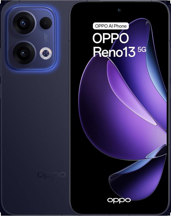 ⁦Oppo Reno13 Dual-SIM 256GB ROM + 12GB RAM (GSM Only | No CDMA) Factory Unlocked 5G Smartphone (Blue) - International Version⁩ - الصورة ⁦7⁩