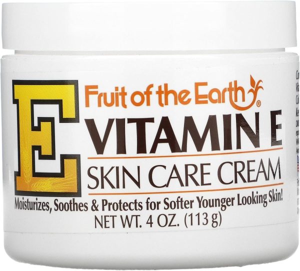 Fruit Of The Earth Bogo Cream Vitamin-E 4 Ounce Jar (113g)