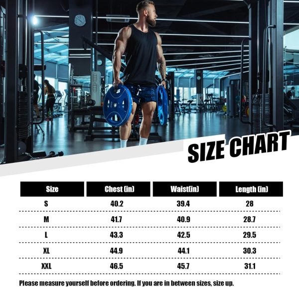 ⁦Towintec Mens Mesh Workout Tank Tops Muscle Sleeveless Fitness Tee Shirts Summer Dry Fit Gym Training T-Shirt Athletic Cloth⁩ - الصورة ⁦6⁩