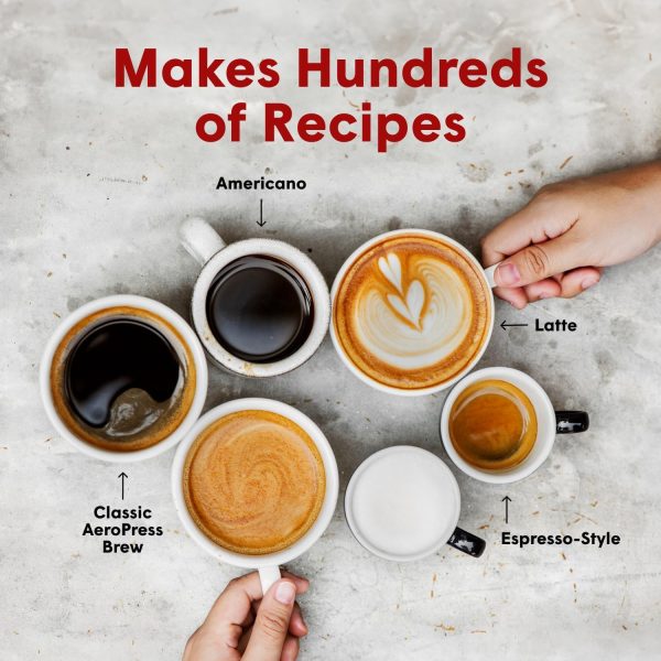 ⁦AeroPress Clear Coffee Press – 3 In 1 Brew Method Combines French Press, Pourover, Espresso, Full Bodied Coffee Without Grit or Bitterness, Small Portable Coffee Maker for Camping & Travel, Blue⁩ - الصورة ⁦7⁩