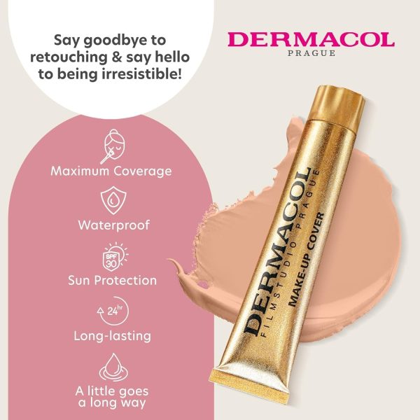⁦Dermacol make-up Cover 212 waterproof 30 g⁩ - الصورة ⁦3⁩
