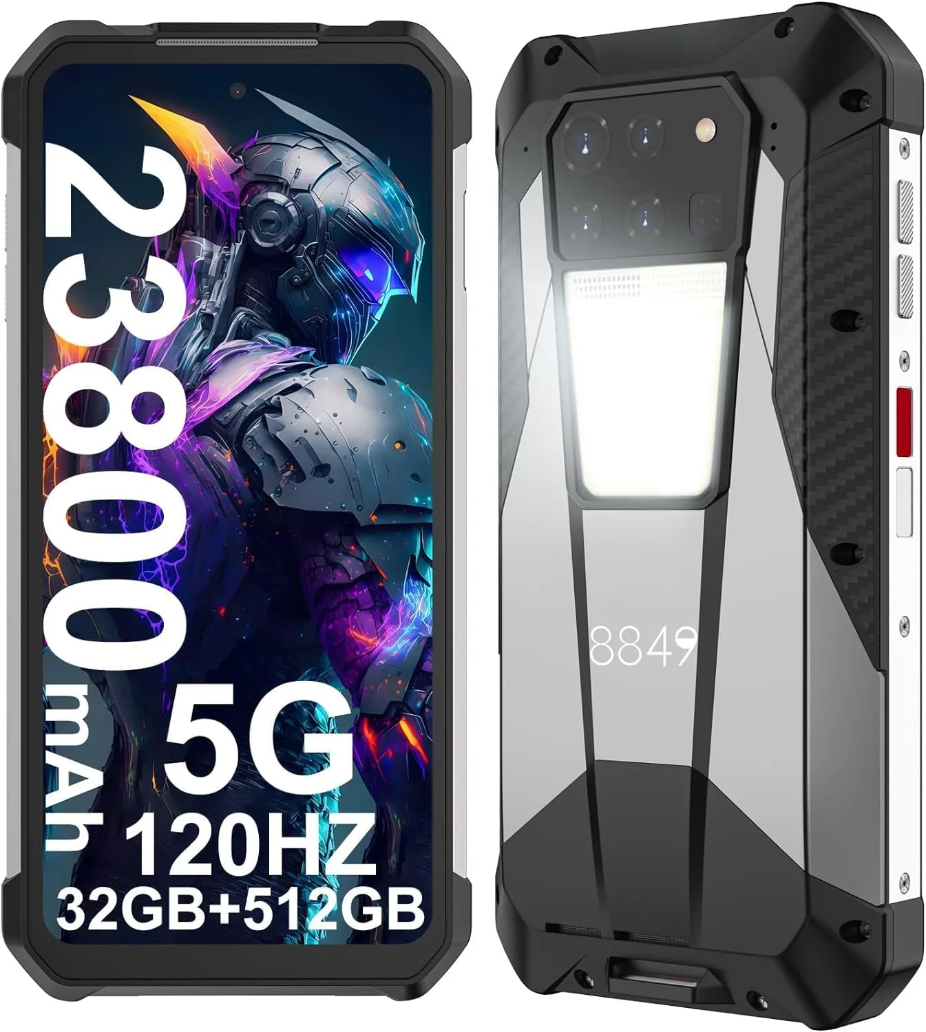 8849 Tank 3 RuggedPhone 16GB+512GB Laser Rangefinder 200MP 23800mAh 120W Android 13 5G