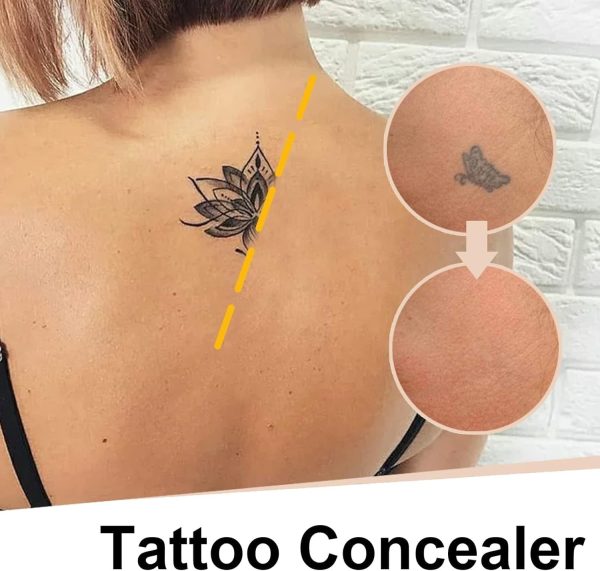 ⁦Khazna Full Coverage Waterproof Concealer Skin Concealer Set for Scars, Dark Spots, Vitiligo, Long Lasting Body Makeup⁩ - الصورة ⁦7⁩