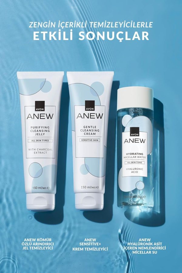 ⁦Avon Anew Purifying Cleansing Jelly 150ml, Provides a Deep Cleanse, Suitable For All Skin Types, Co-created by Dermatologists and Scientists, Cruelty Free⁩ - الصورة ⁦3⁩