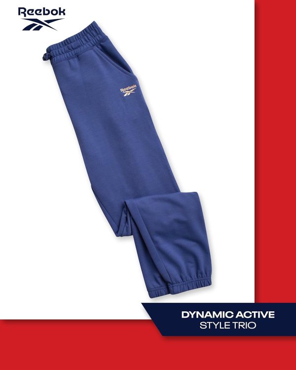 ⁦Reebok Girls' Active Leggings Set - 3 Piece Mesh Shirt, Capri Leggings, and Crop Cami Sports Bra - Summer Activewear (7-12)⁩ - الصورة ⁦5⁩