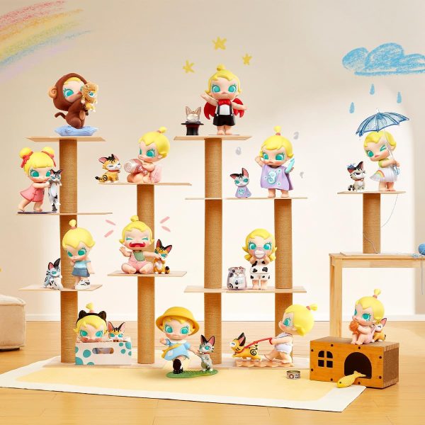 ⁦POP MART Baby Molly & Baby Tabby Series Figures Action Figure Collectible Toy Figure Party Gift 1PC⁩ - الصورة ⁦2⁩