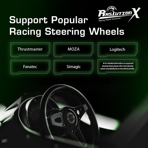 ⁦Brook Ras1ution X with Keychain – Xbox Racing Wheel Converter, Adapter for Series X|S, One & 360 | Supports 60+ Wheels, Force Feedback, App Customization [Official Exclusive Edition]⁩ - الصورة ⁦4⁩