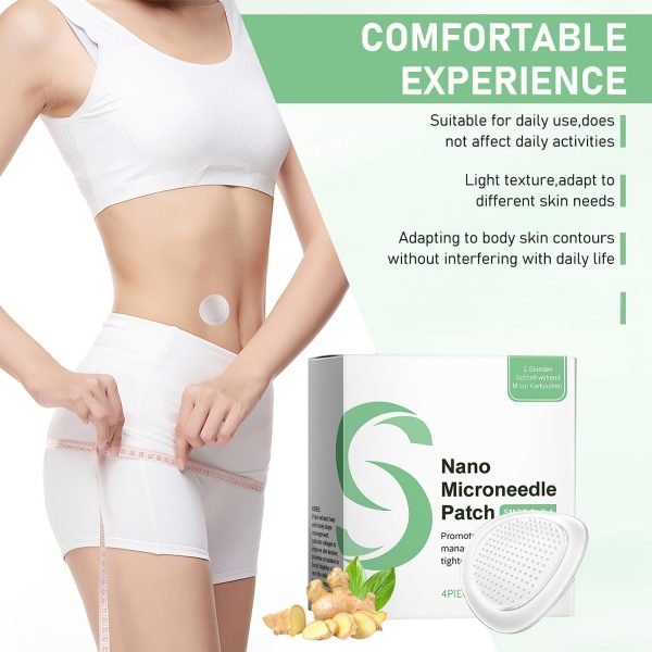 ⁦SMGT-GLP-1 Nano Patch, Firming Skin and Body Shaping Care Patch, Pat-ch Gentle Soothing Massage Body Care with Ginger Extract for Women Girls Natural Ingredients, Mild⁩ - الصورة ⁦2⁩