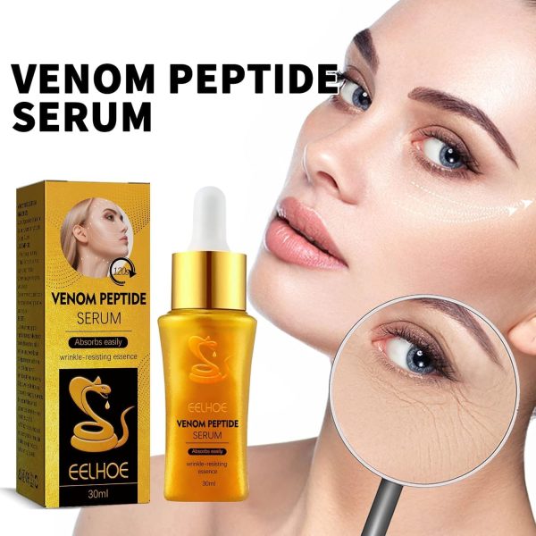 ⁦Snake Peptide Facial Serum (30ml), Advanced Anti-Wrinkle & Anti-Aging Serum – Boosts Collagen, Restores Skin Elasticity – Lifting, Firming, and Tightening for Smoother Skin⁩ - الصورة ⁦2⁩